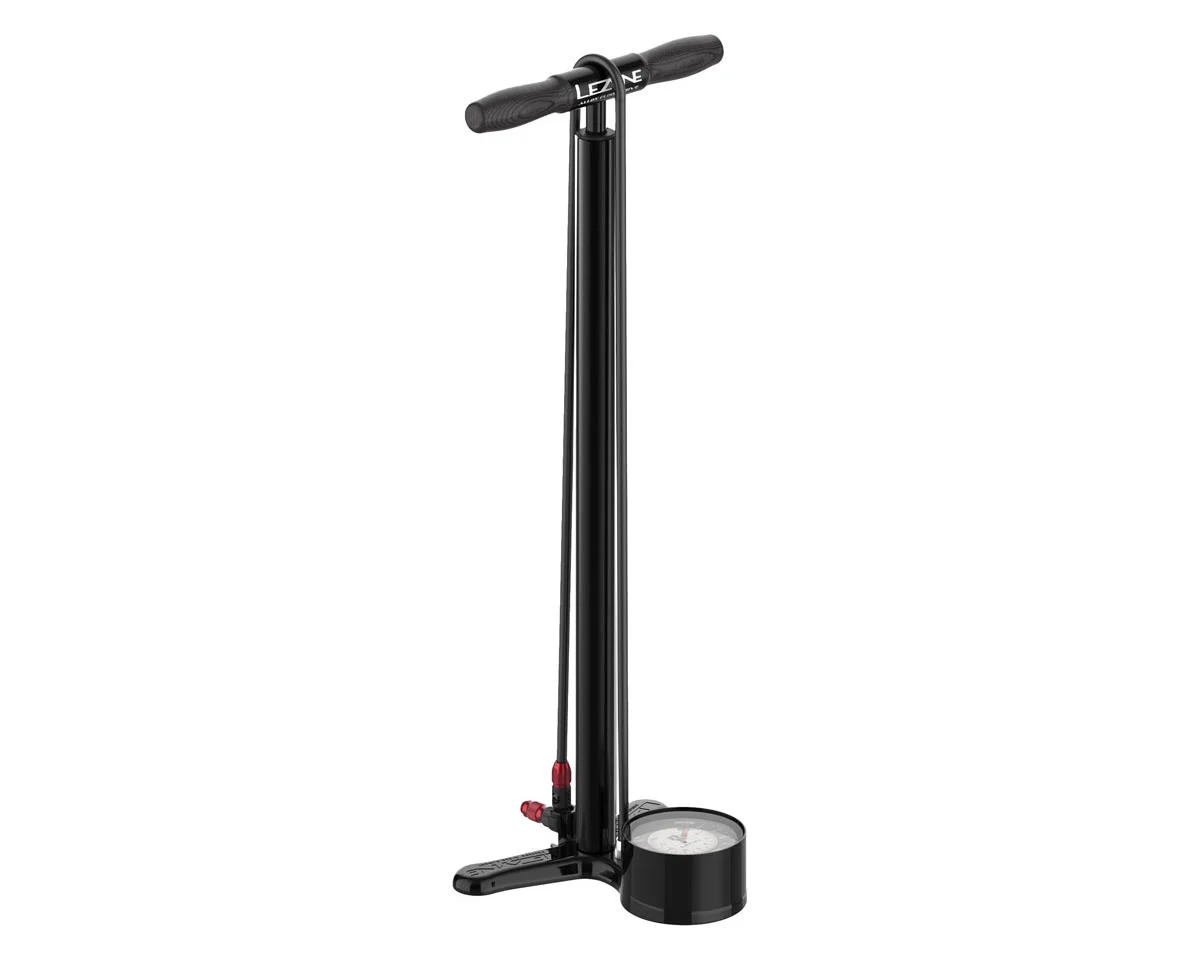 Lezyne Alloy Floor Drive Pump (Satin Black) (ABS-1 Pro Chuck) (Presta/Schrader Valve Compatible)